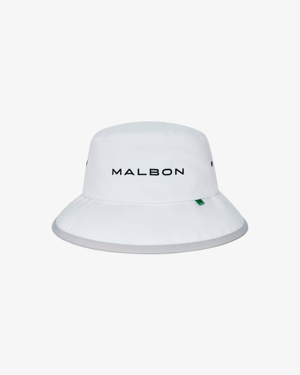 Malbon Performance Tech Bucket Hat - White