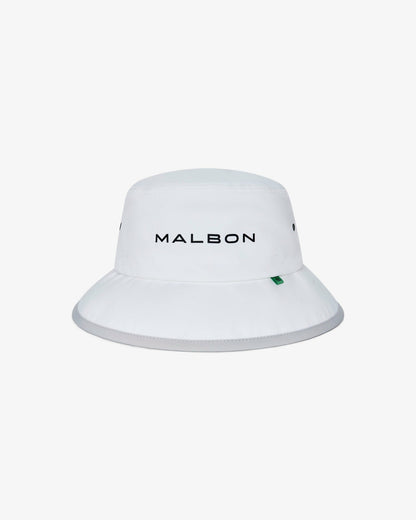 Malbon Performance Tech Bucket Hat - White