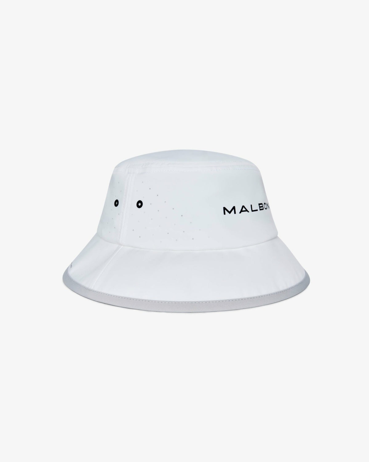Malbon Performance Tech Bucket Hat - White