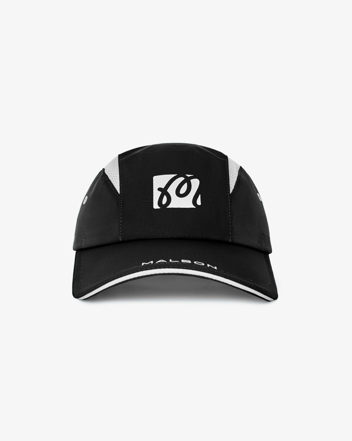 Malbon Performance Mesh Panel Bungee Hat - Black