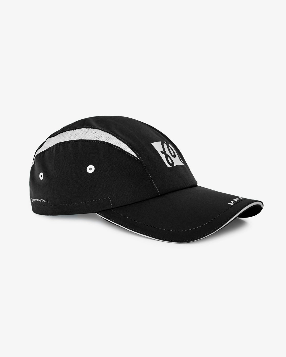Malbon Performance Mesh Panel Bungee Hat - Black