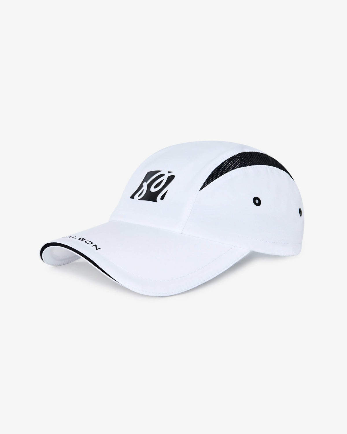 Malbon Performance Mesh Panel Bungee Hat - White / Silver