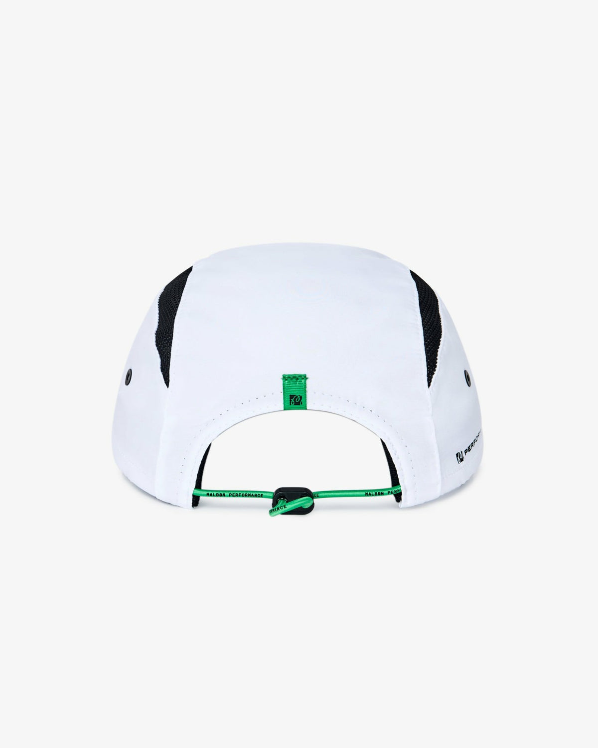Malbon Performance Mesh Panel Bungee Hat - White / Silver