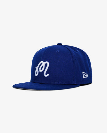Malbon Malbon X New Era 59fifty M Script - Blue/White