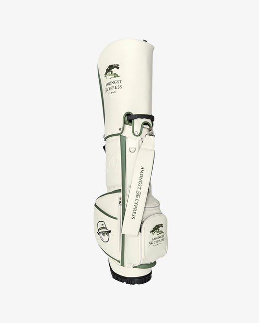 Malbon Amongst The Cypress Golf Stand Bag - Cream/Sage