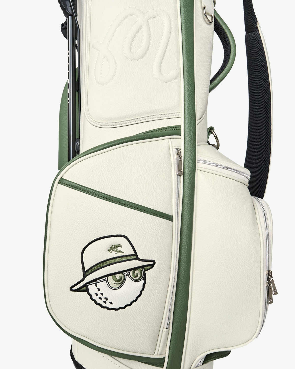 Malbon Amongst The Cypress Golf Stand Bag - Cream/Sage