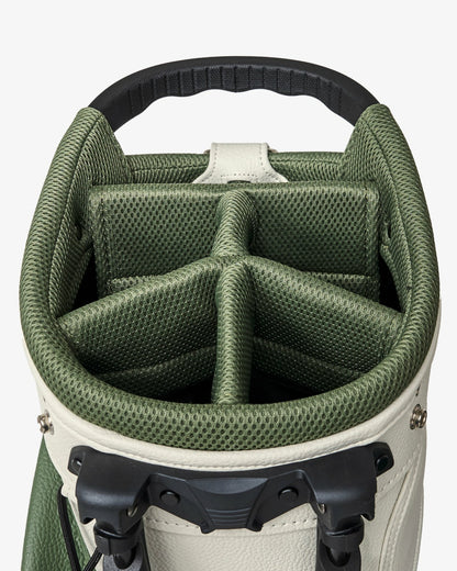 Malbon Amongst The Cypress Golf Stand Bag - Cream/Sage