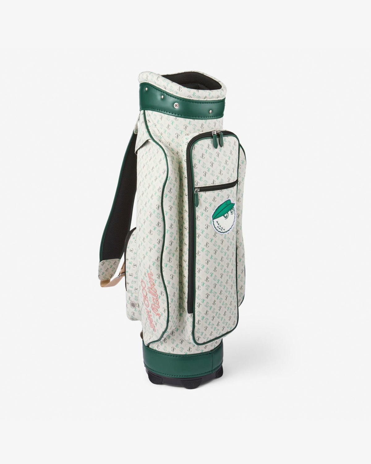 Malbon Jimmy Choo X Malbon Golf Bag - Latte/Malbon Green/Malbon Pink