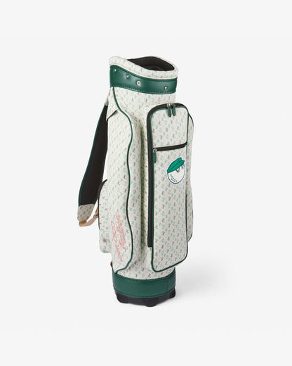 Malbon Jimmy Choo X Malbon Golf Bag - Latte/Malbon Green/Malbon Pink