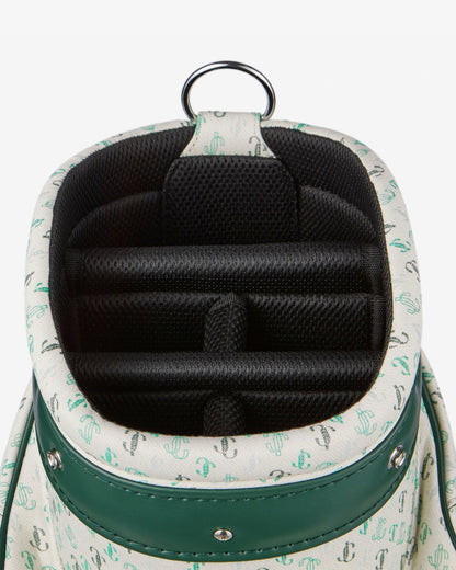 Malbon Jimmy Choo X Malbon Golf Bag - Latte/Malbon Green/Malbon Pink