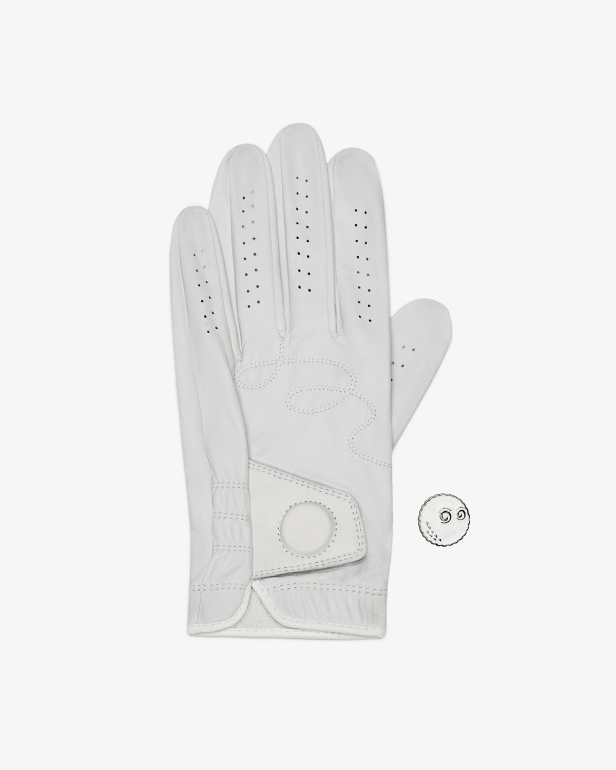 Malbon Buckets Glove - White