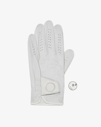 Malbon Buckets Glove - White