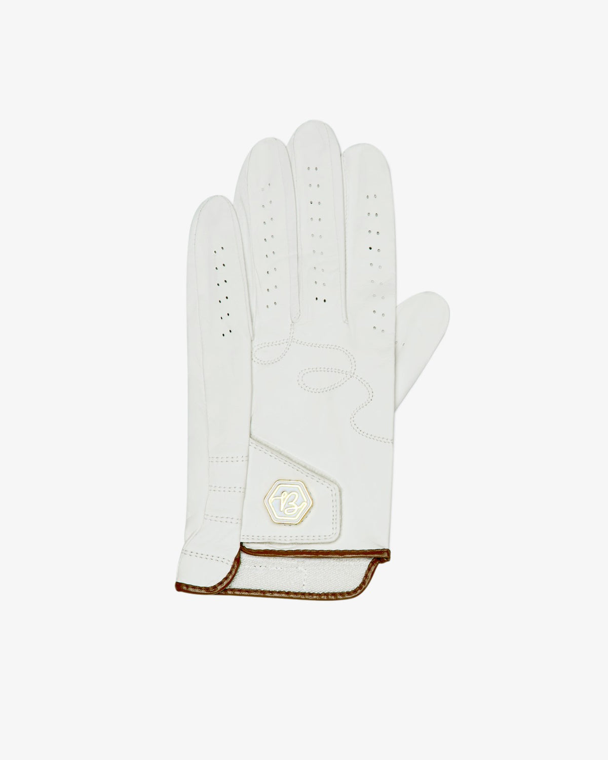 Malbon Bettinardi Golf Glove - Egret
