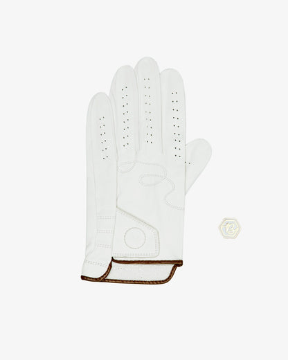 Malbon Bettinardi Golf Glove - Egret