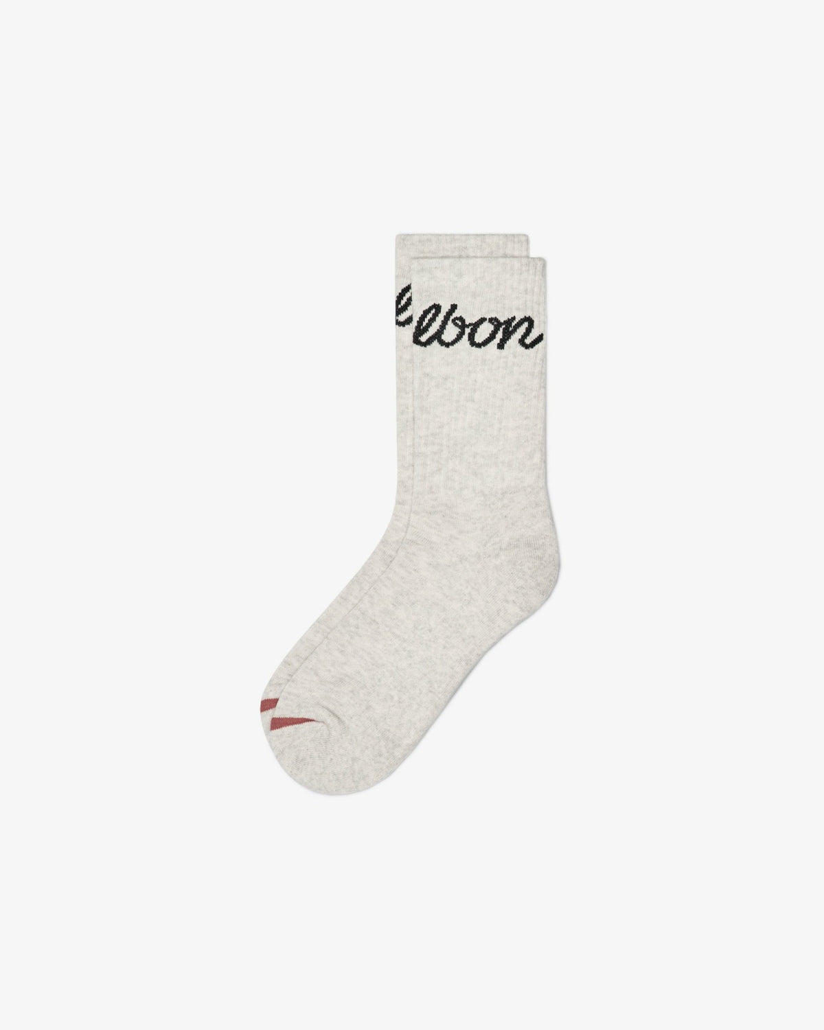 Malbon Bon Script Sock - Heather Oatmeal