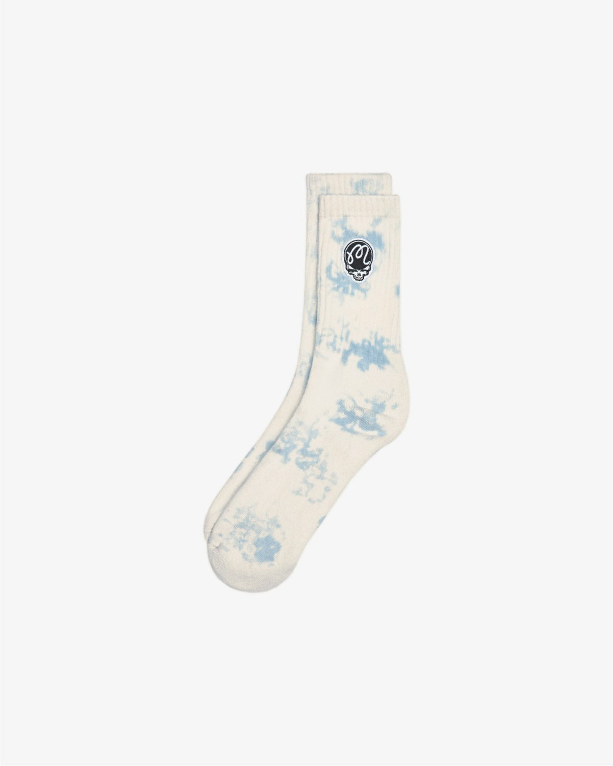 Malbon Grateful Dead Stealie Sock - Light Blue