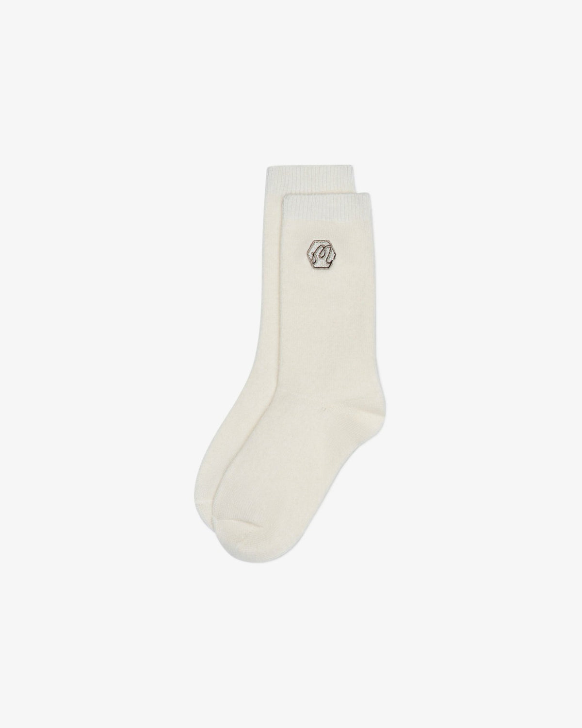Malbon Bettinardi Cashmere Sock - Egret