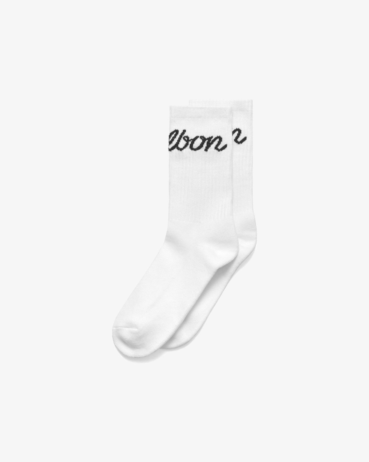 Malbon Bon Script Sock - White
