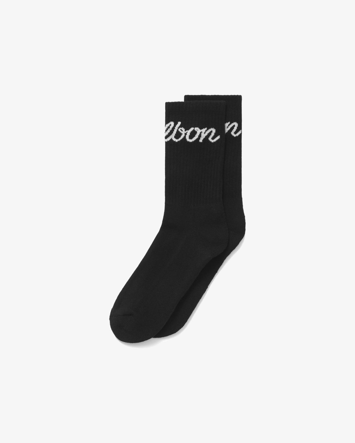 Malbon Bon Script Sock - Black